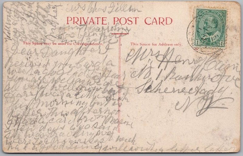 Perth & Andover NB General View Vintage Canadian Postcard H82