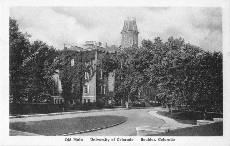 Boulder Colorado University Old Main Antique Postcard J51312