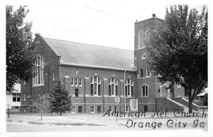 American Ref Church real photo Orange City, Iowa