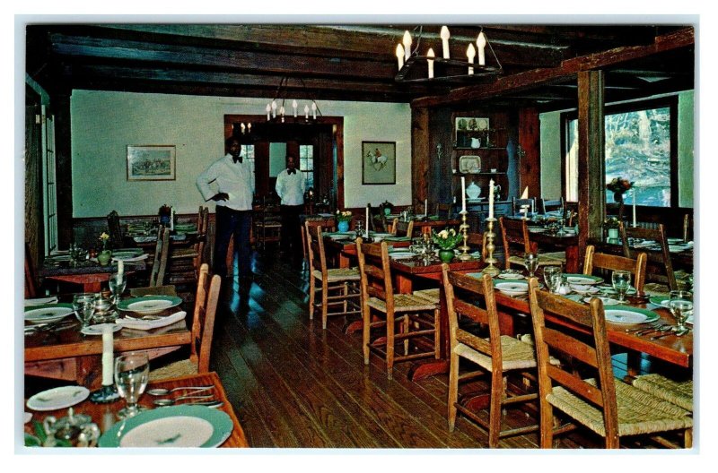 TRYON, NC North Carolina ~ Roadside PINE CREST INN c1960s Interior Postcard 