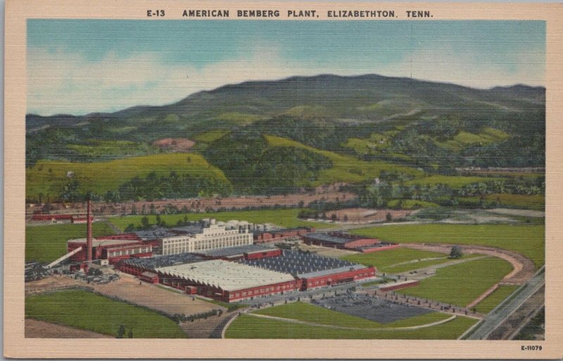 Postcard American Bemberg Plant Elizabethton Kingsport TN