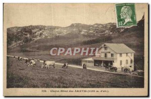 Postcard Old Hotel Chalet Aravis