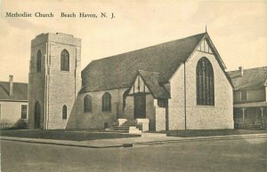 Beach Haven New Jersey Methodist Church Frankfurt Pharmacy Postcard 21-12103