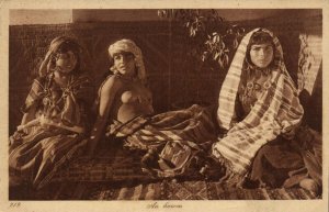 PC CPA ETHNIC NUDE FEMALE, AU HAREM, L&L, Vintage Postcard (b25643)