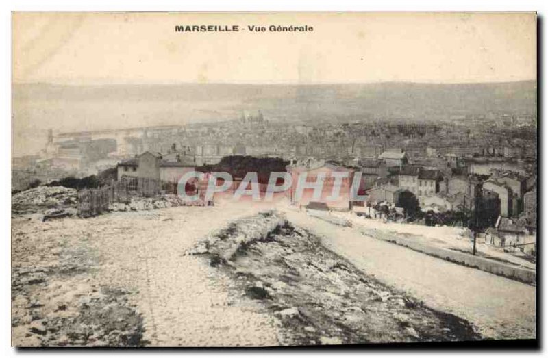 Old Postcard Marseille General View