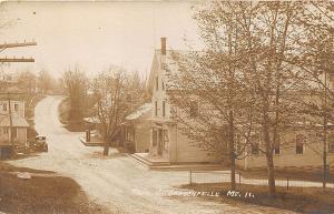 Sangentville ME Main Street Post Office General Store RPPC Postcard