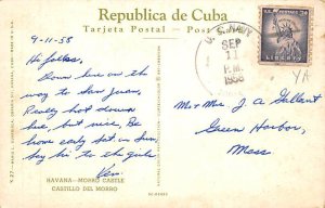 Morro Castle 4 Havana Cuba Postcard