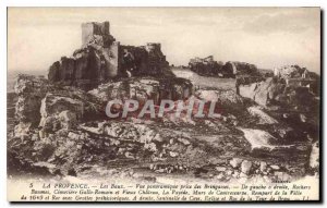 Old Postcard Provence Les Baux Panoramic taking Brigasses