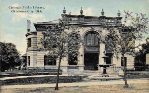 Carnegie Library Oklahoma City OK 1910c postcard