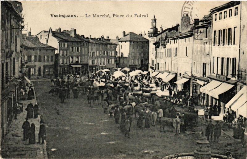 CPA AK Yssingeaux - Le Marché - Place du Foiral (691053)