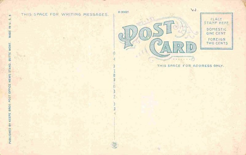 Pittsmont Mine Mining Butte Montana 1920c postcard