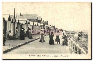 Old Postcard Luc Sur Mer Promenoir dam