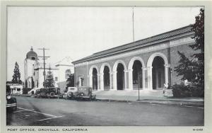 Vintage Printed Postcard; Post Office, Oroville CA Butte County unposted