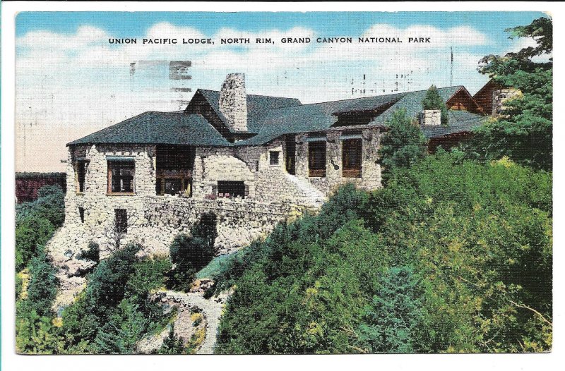 Grand Canyon, N.P., AZ - Union Pacific Lodge - 1942