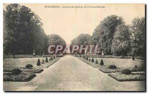 Postcard Old Beaumesnil Avenue du Chateau de la Porte d'Entree