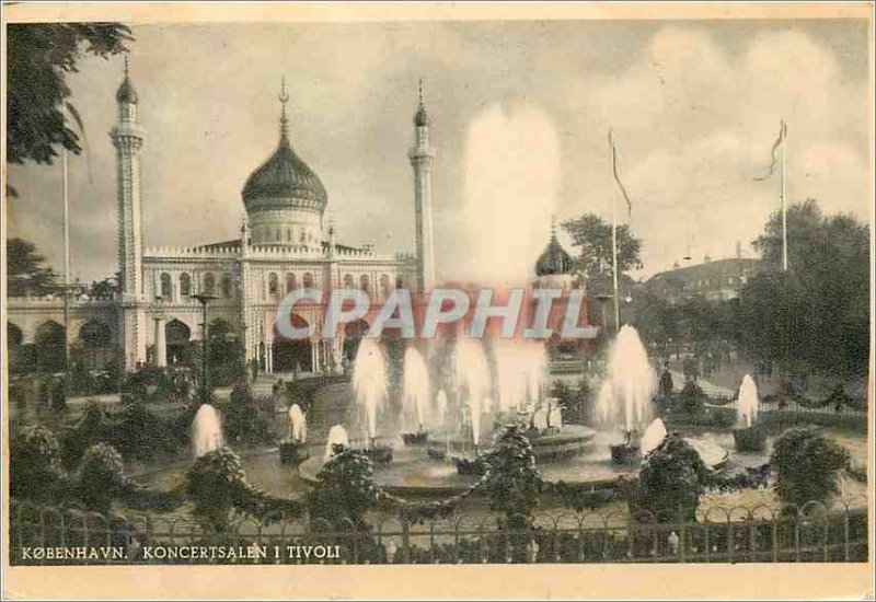 Old Postcard Kobenhavn Koncertsalen i Tivoli