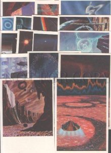 103226 RUSSIA SPACE 1975 Leonov Sokolov 32 colorful postcards 