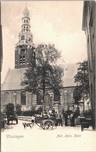 Netherlands Vlissingen Nederlands Hervormde Kerk Vintage Postcard 09.37
