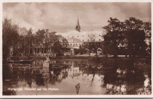 Denmark Marienlyst Hotellet set Fra Parken Helsingør Vintage RPPC 09.51