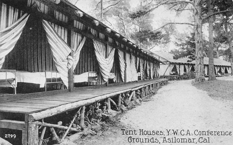 ASILOMAR, CA Tent Houses, YWCA Conference Grounds, California Postcard ca 1910s