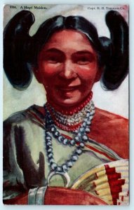 Native America A HOPI MAIDEN ca 1910s Indian Postcard