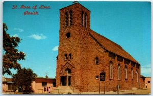 Postcard - St. Rose of Lima Parish - Santa Rosa, New Mexico 