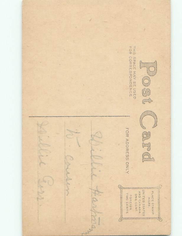 Divided-Back CHILDREN AT EASTER SCENE Great Postcard AA1680