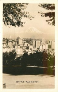 Postcard RPPC Washington Seattle 1940s aerial View 23-3555