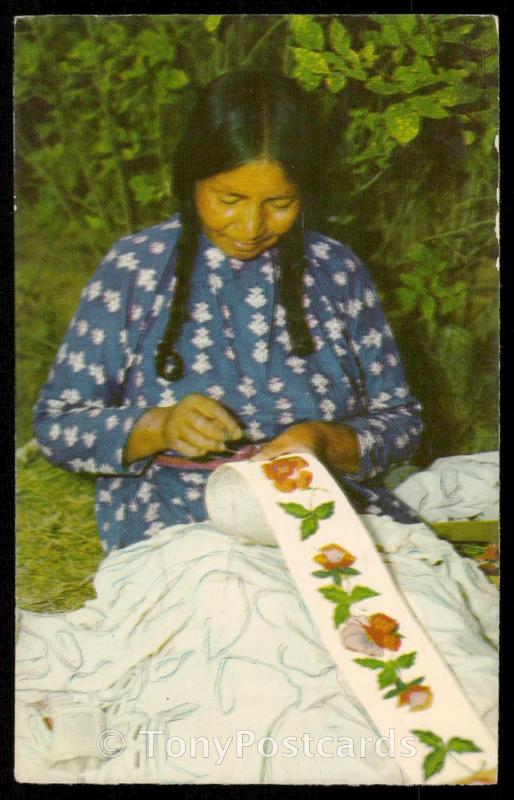 Grand Teton National Park, Wyoming - A Shoshone Indian Woman