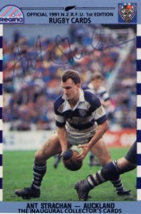 Ant Strachan Auckland New Zealand Rugby Hand Signed Rugby Photo