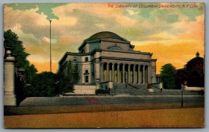 Postcard New York City NY c1910 The Library of Columbia University