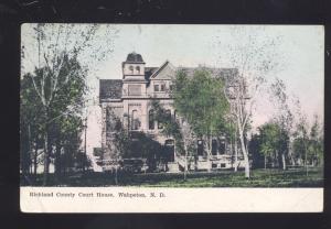 WAHPETON NORTH DAKOTA RICHLAND COUNTY COURT HOUSE VINTAGE POSTCARD