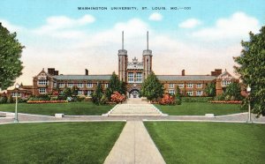 Vintage Postcard Washington University Medical School St. Louis Missouri SLGCC