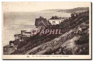 Villers sur Mer - View taken Cliffs - Old Postcard