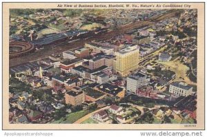 West Virginia Bluefield Air View Of Businecc Section Bluefield