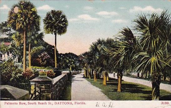 Palmetto Row South Beach Street Daytona Florida 1919