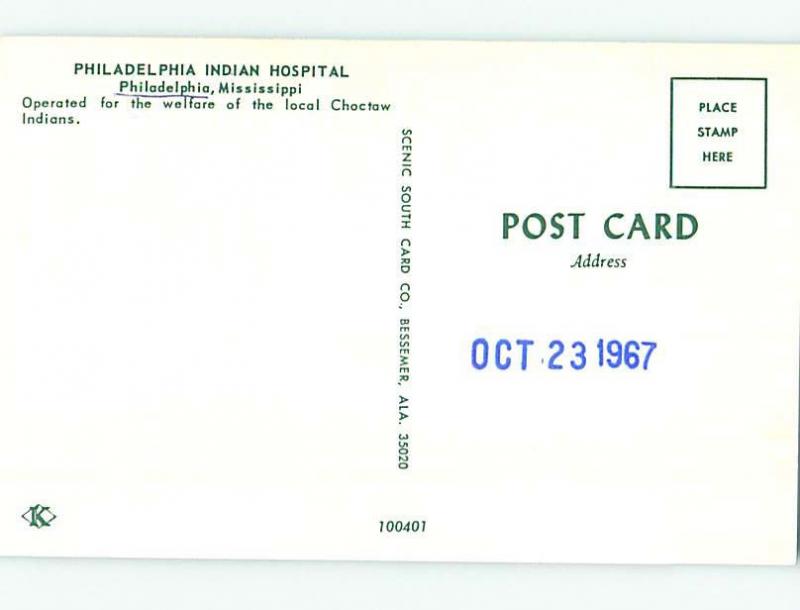 Pre-1980 HOSPITAL SCENE Philadelphia Mississippi MS J9974