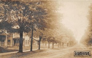 F96/ Greenwich Ohio RPPC Postcard c1910 West Main Street Homes