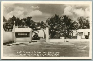 MIAMI FL PALMER HOUSE TOURIST COURT VINTAGE REAL PHOTO POSTCARD RPPC