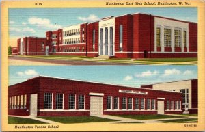 West Virginia Huntington East High Schol & Trades School Curteich