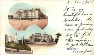 Washington D.C. DC Historical Buildings c1905 Private Mailing Card Postcard 