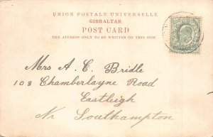 A742 Gibraltar 1906 Commercial Square vintage postcard