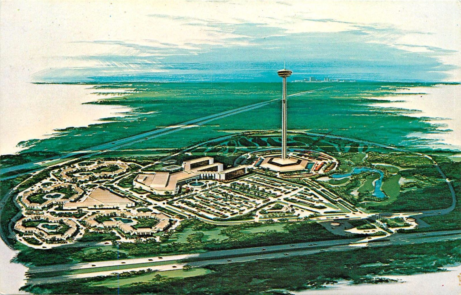 Carolando Hotel Motor Inn Kissimmee Florida Postcard 1975 Hyatt Orlando