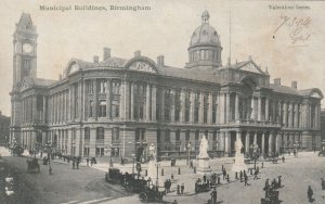 BIRMINGHAM, MUNICIPAL BUILDINGS - Vintage POSTCARD