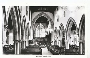 Yorkshire Postcard - Aysgarth Church - Real Photograph     SL937