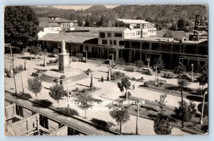 Uruapan Michoacan Mexico Postcard Monumental Plaza Morelos 1960 RPPC Photo