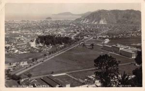 Santos Sao Paulo Brazil panoramic birds eye view of area real photo pc Z18699