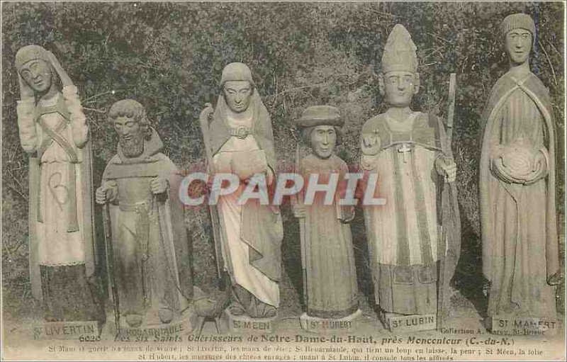 Postcard Ancient Near Moncontour (C N) Six Saints healers of Notre Dame du Haut