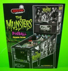 The Munsters Pinball FLYER Premium Original Horror Vintage Gothic Art