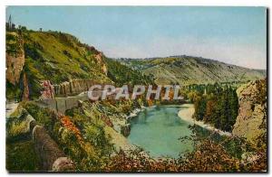 Old Postcard Souillac Le Pas du Raysse Vallee Dordogne